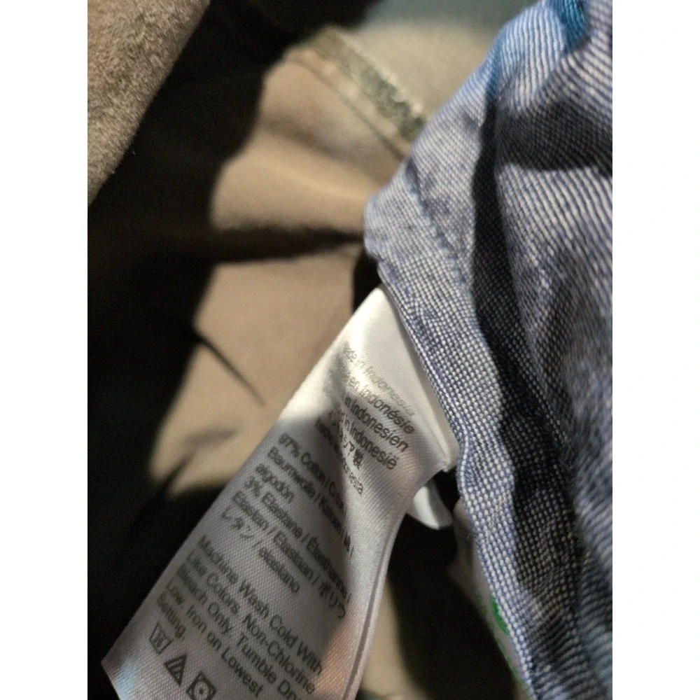 J.Crew 484 Slim Fit‎ Chino Pants Mens 33x34 Olive Green Stretch Cotton Twill